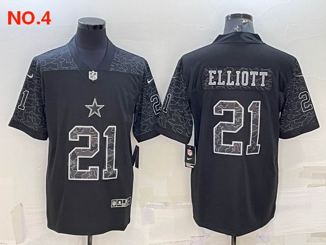 Men's Dallas Cowboys #21 Ezekiel Elliott Jerseys NO.4;